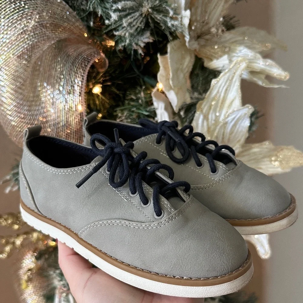 Zara Kids Gray Dress Shoes